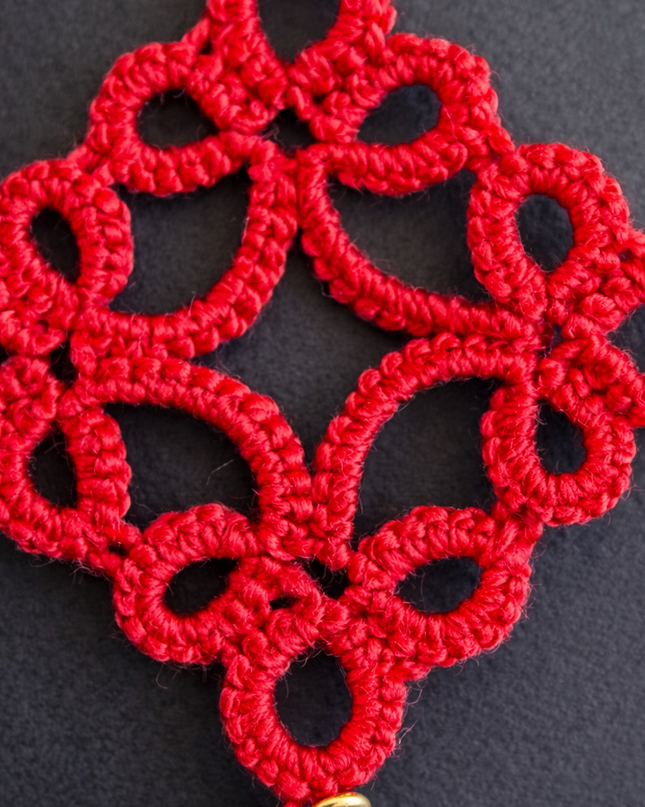 Aro con Técnica en Frivolité DMC