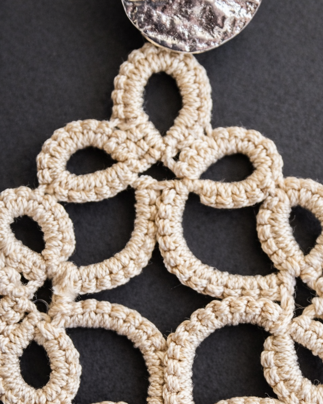 Aro con Técnica en Frivolité Algodón