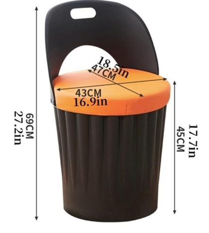 Silla Bucket de Almacenamiento Moderna