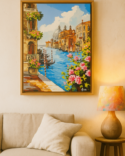 Pintura de Venecia en acrílico