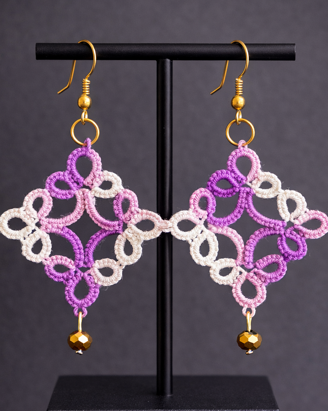 Aro con Técnica en Frivolité Algodón