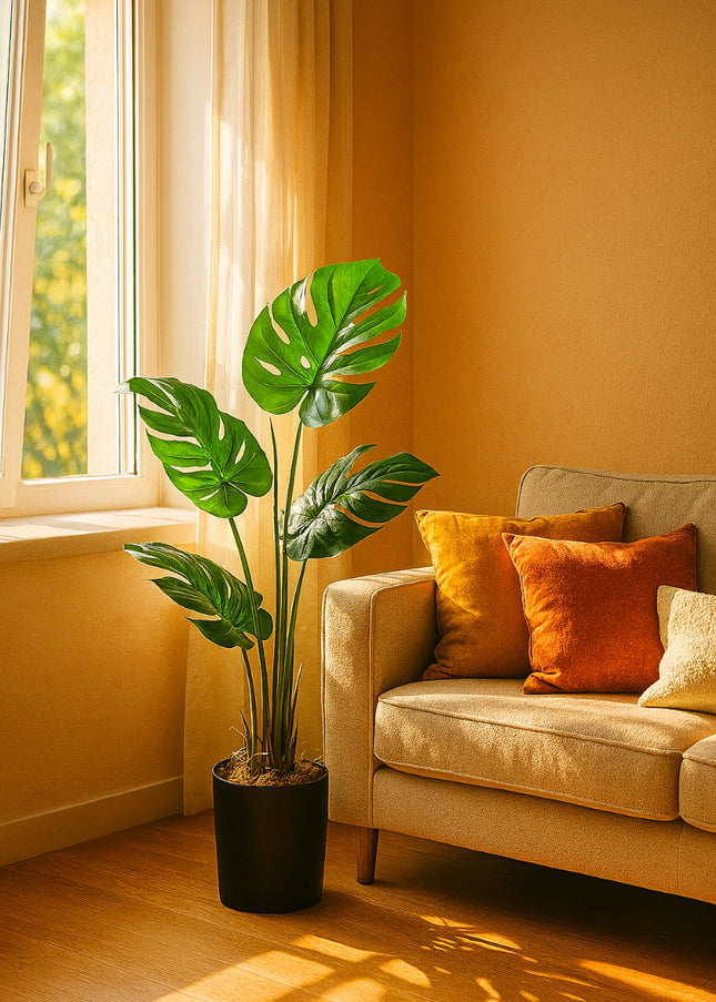 Plantas Artificiales Monstera Decoración