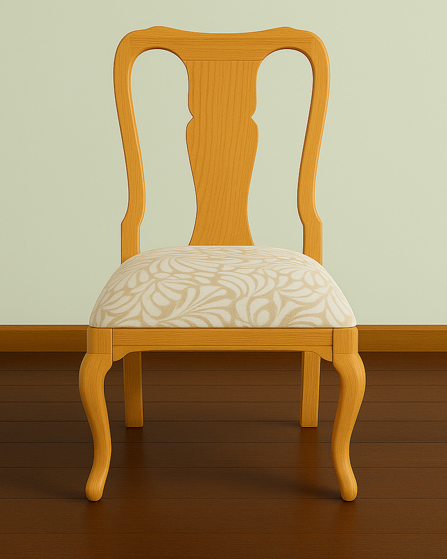Silla Reina Ana Acabado Barniz