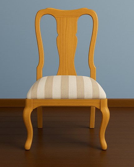 Silla Reina Ana Acabado Barniz