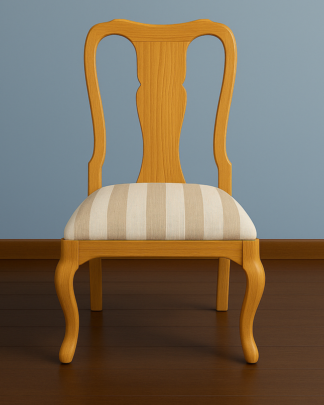 Silla Reina Ana Acabado Barniz