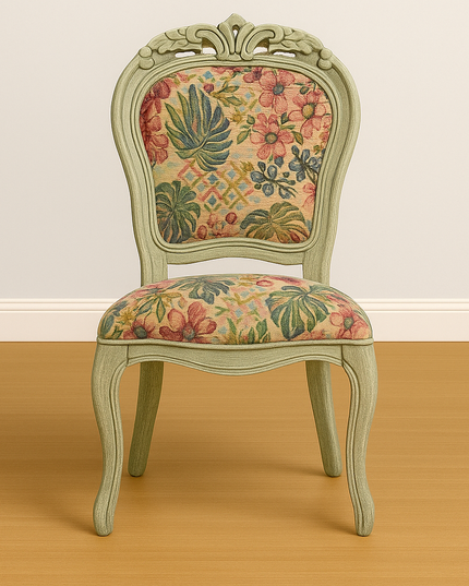 Silla Victoriana Acabado Decapado o Albayalde
